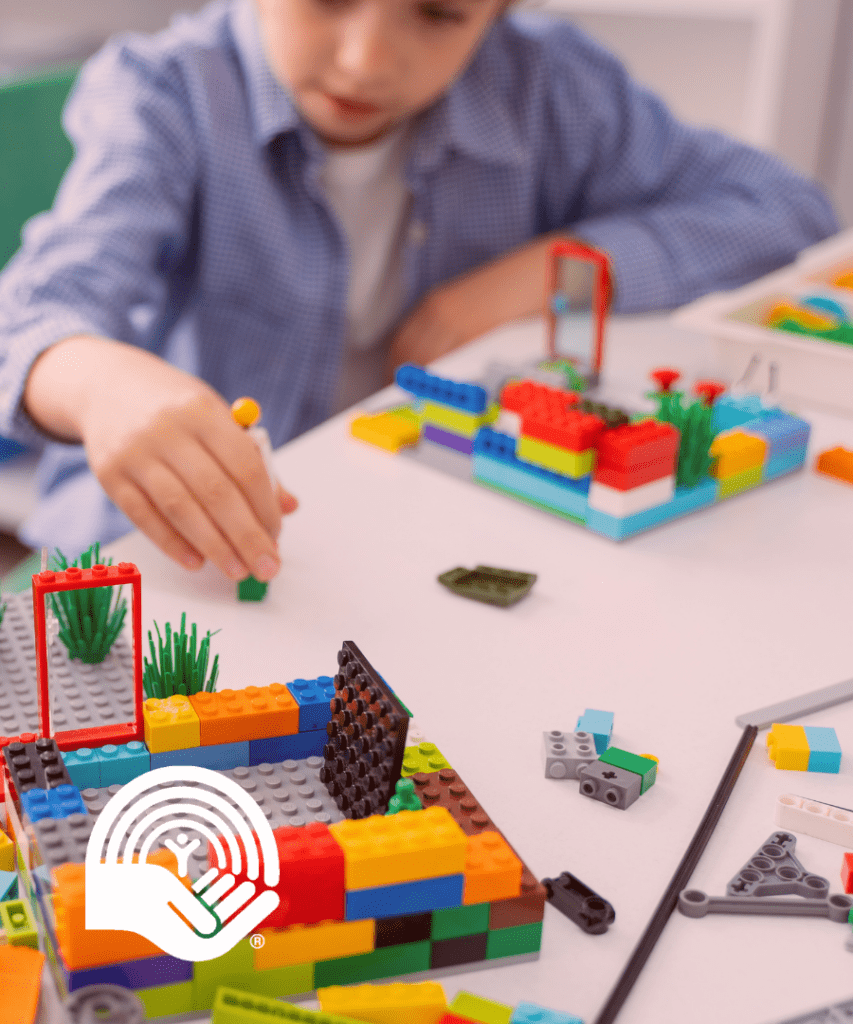 Lego IR Child playing with Lego blocks